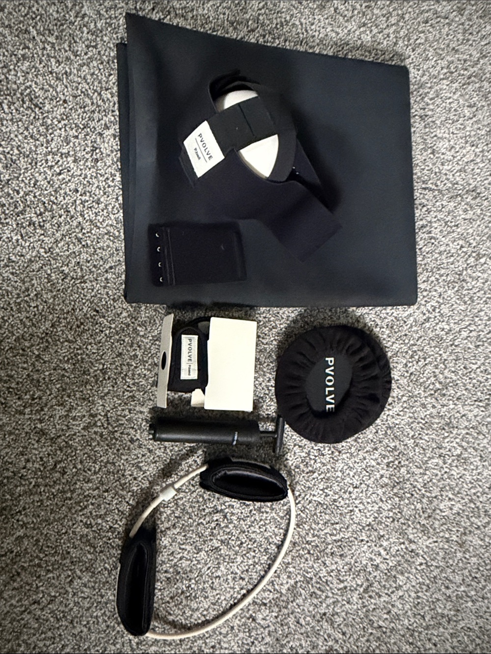 PVOLVE Black Resistance and Pilates Accessory Set